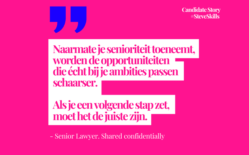 carrière opties als senior advocaat