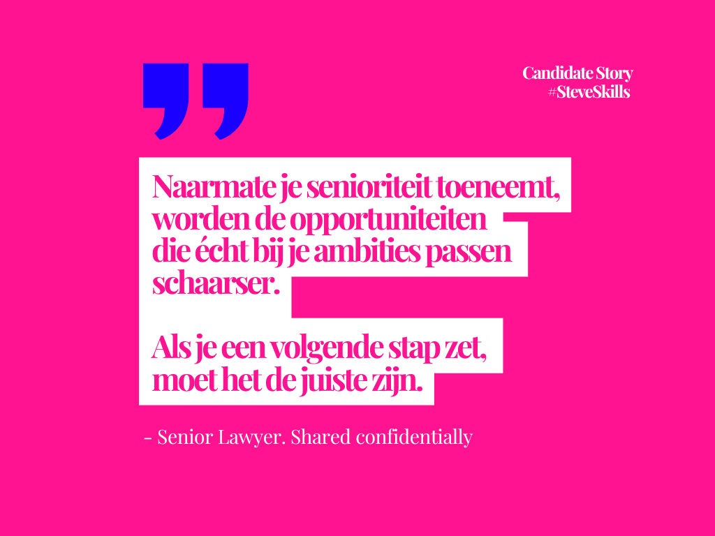 carrière opties als senior advocaat