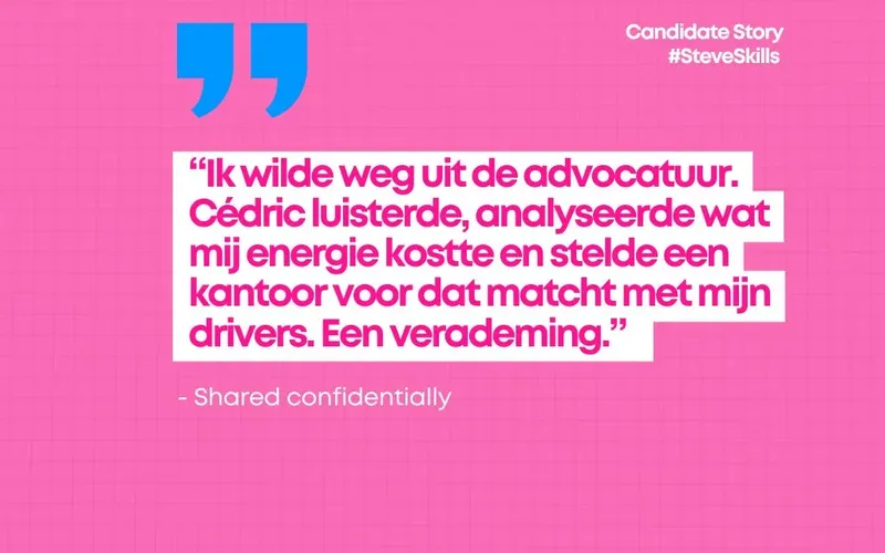 Binnen de advocatuur: van energievreter naar gever dankzij Steve Skills