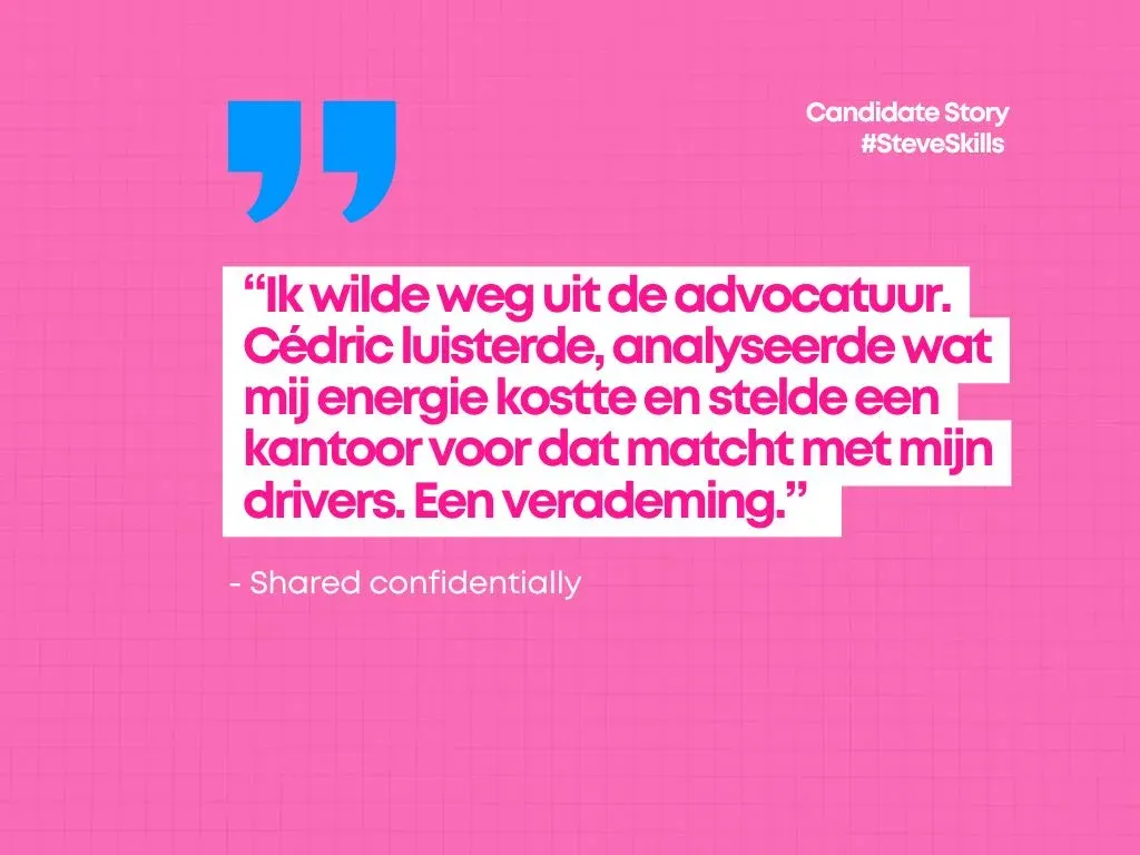 Binnen de advocatuur: van energievreter naar gever dankzij Steve Skills